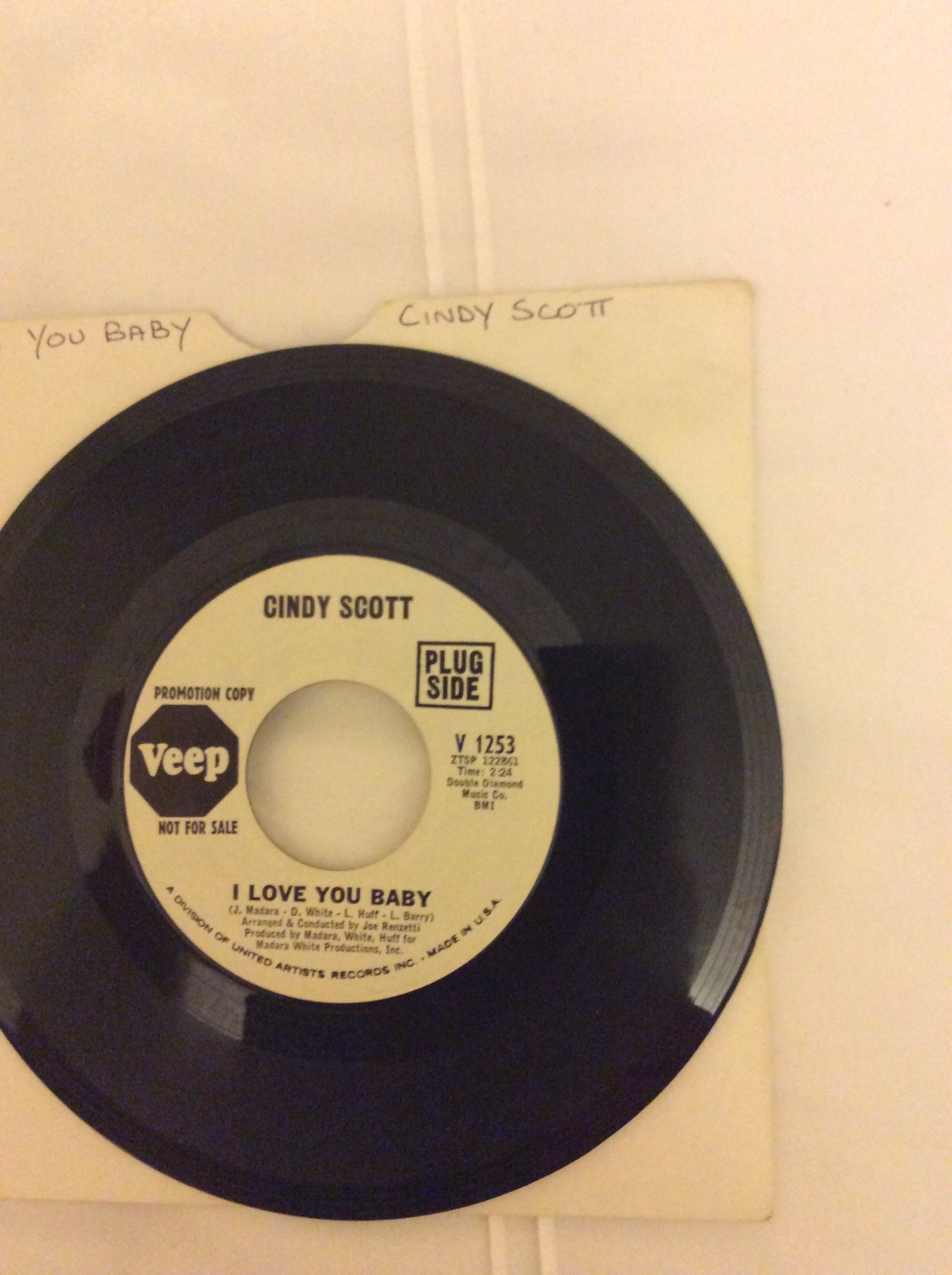 Cindy Scott I Love You Baby W D Soul Source