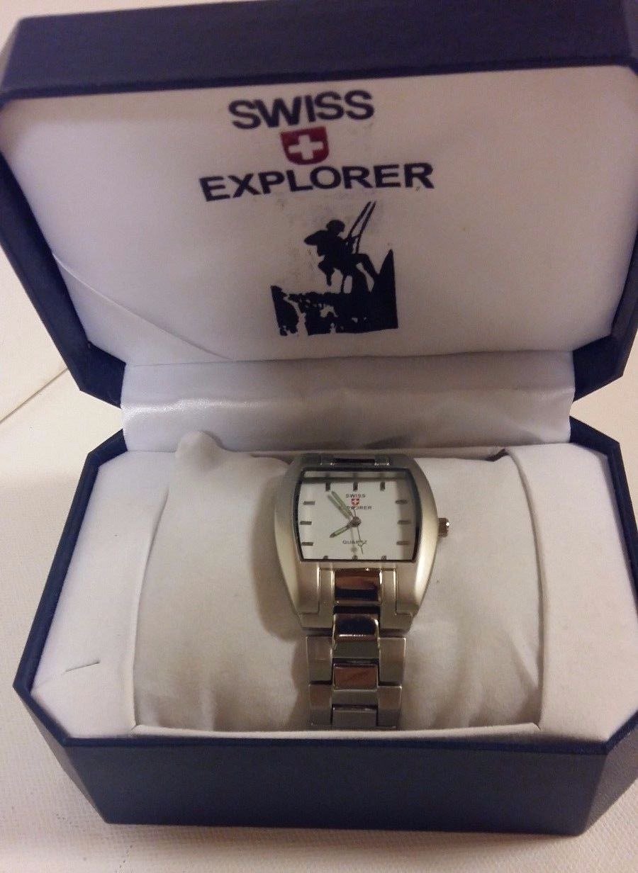 Swiss explorer quartz on sale watch