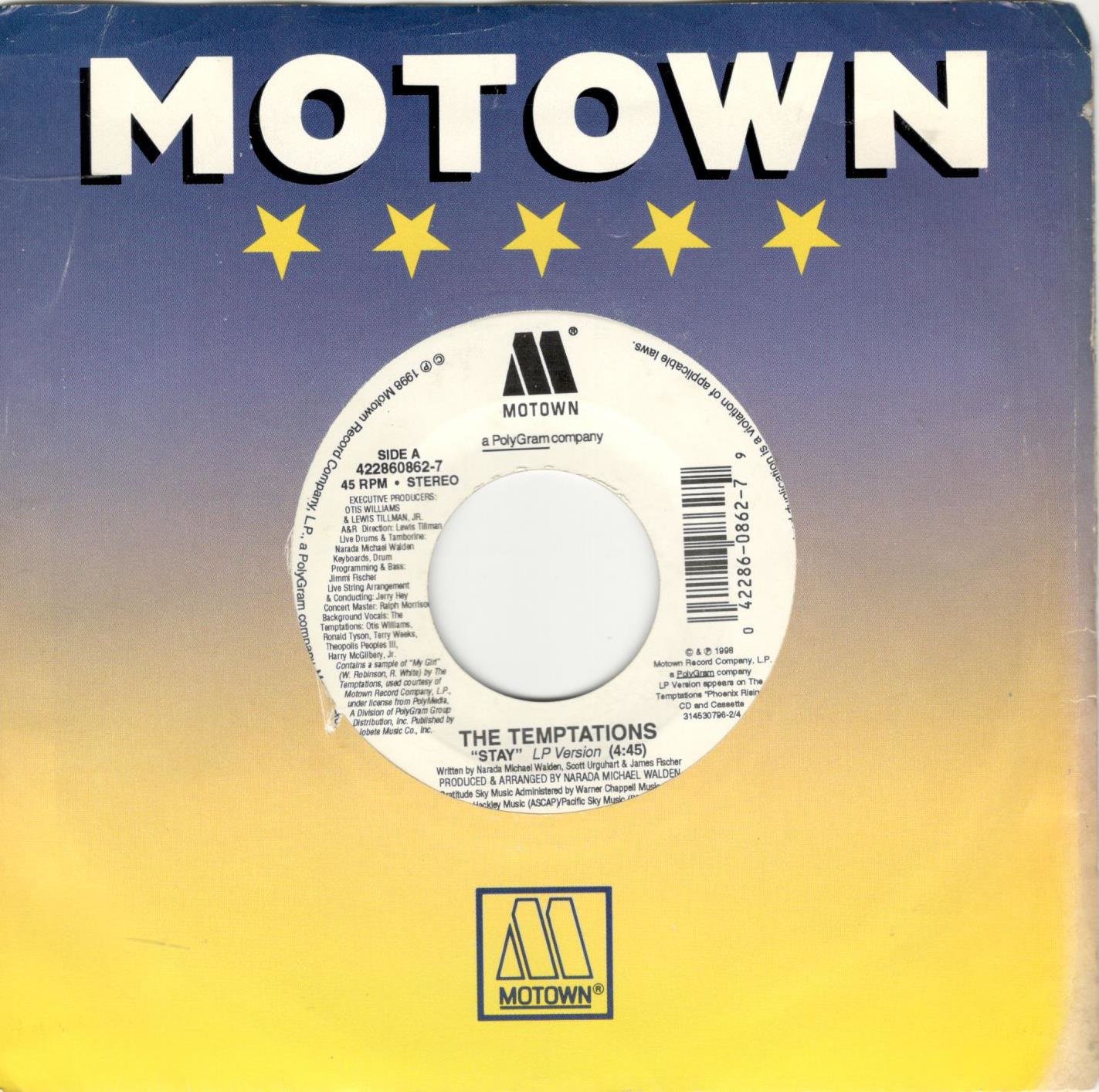 Stay Temptations Motown 7