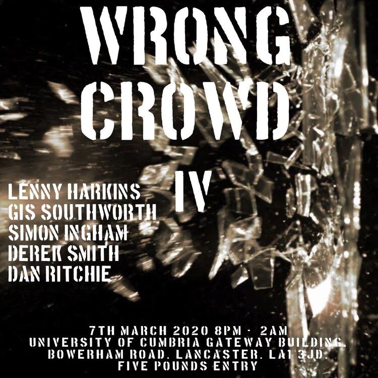soul Wrong Crowd March 2020 print and FB flyer