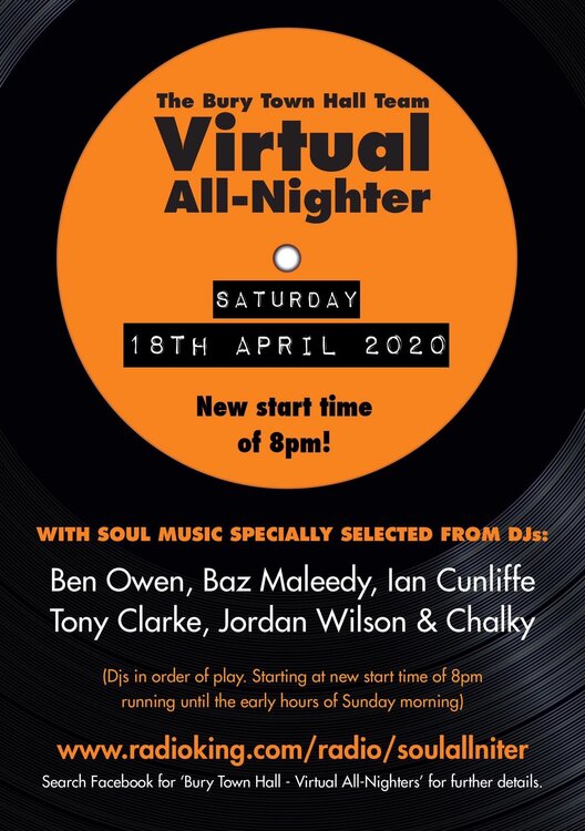 soul Virtual All Nighter DJs 18.04.2020