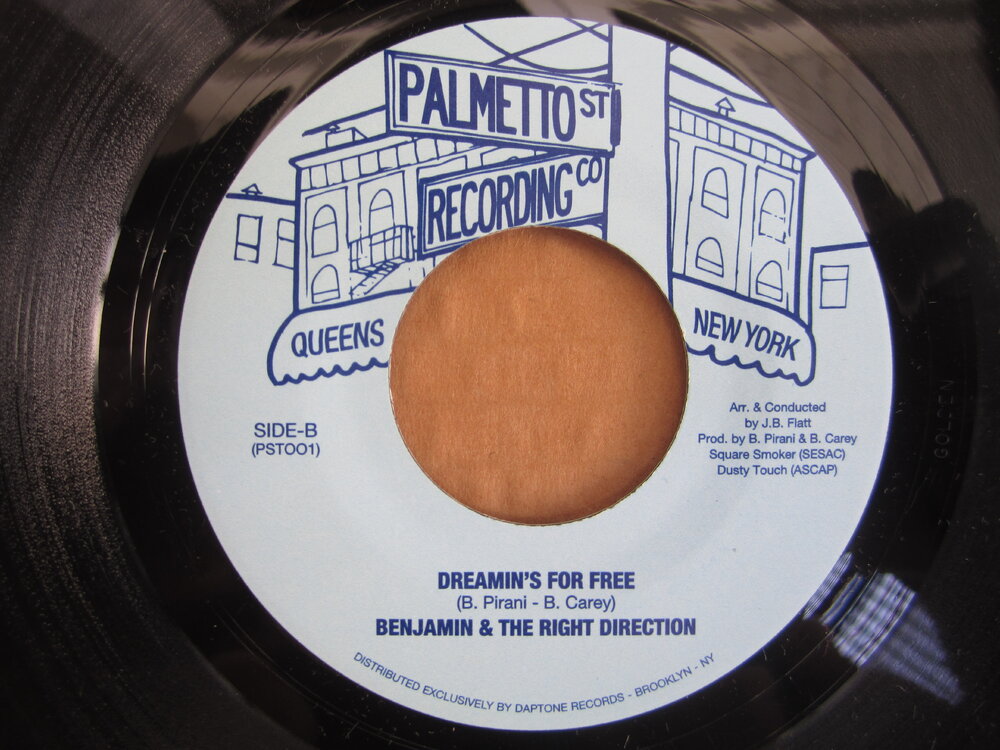 Benjamin & the Right Direction - dreamin's for free PALMETTO St. Recording Co..JPG