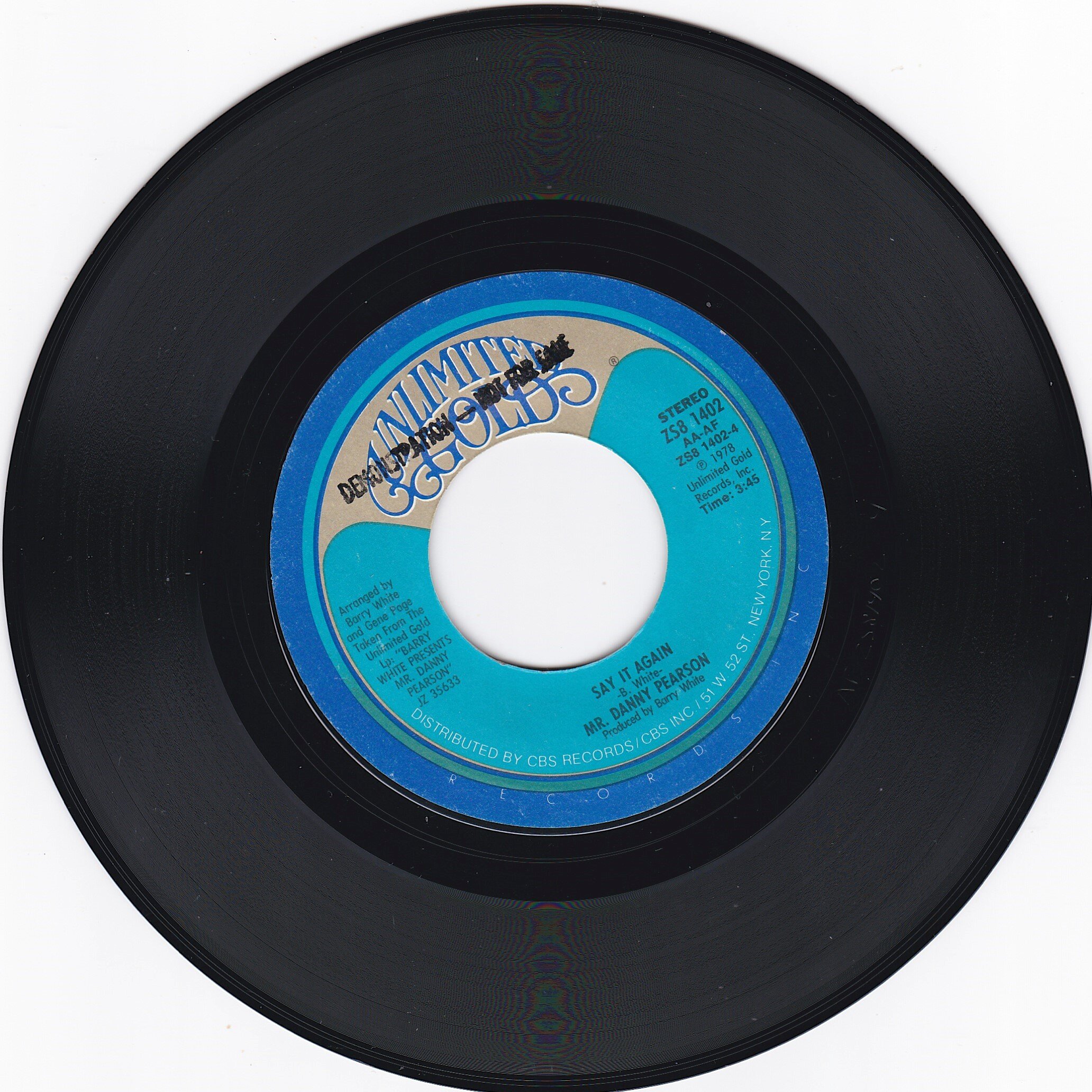 Mr Danny Pearson - Say It Again - (SOLD) - Soul Source