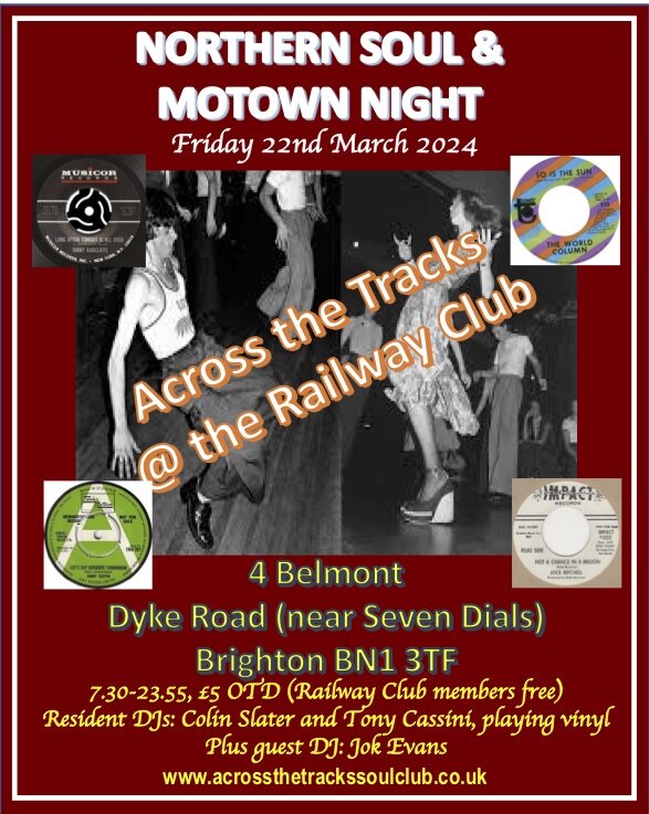 Across the Tracks the Railway Club, Brighton Soul Nights Soul Source