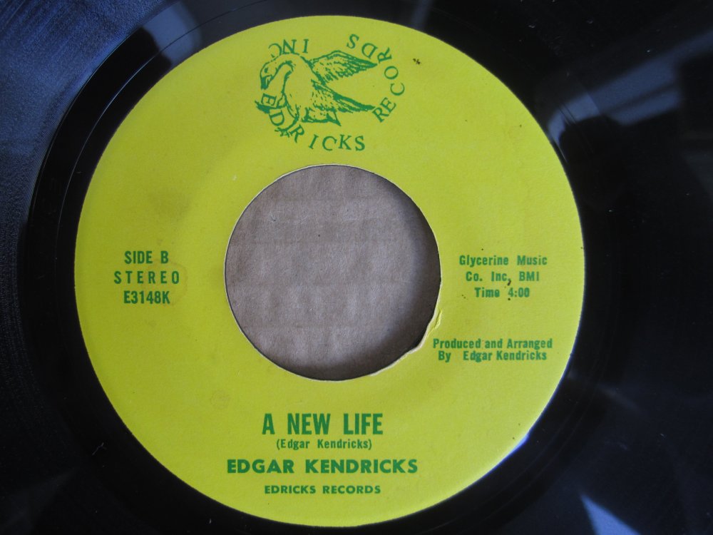 Edgar Kendricks - a new life EDRICKS RECORDS INC.JPG