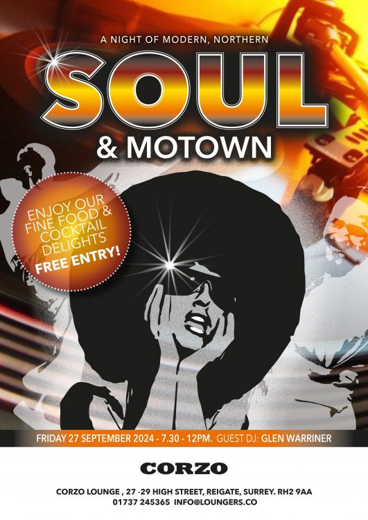 Motown and Northern Soul Night Sept