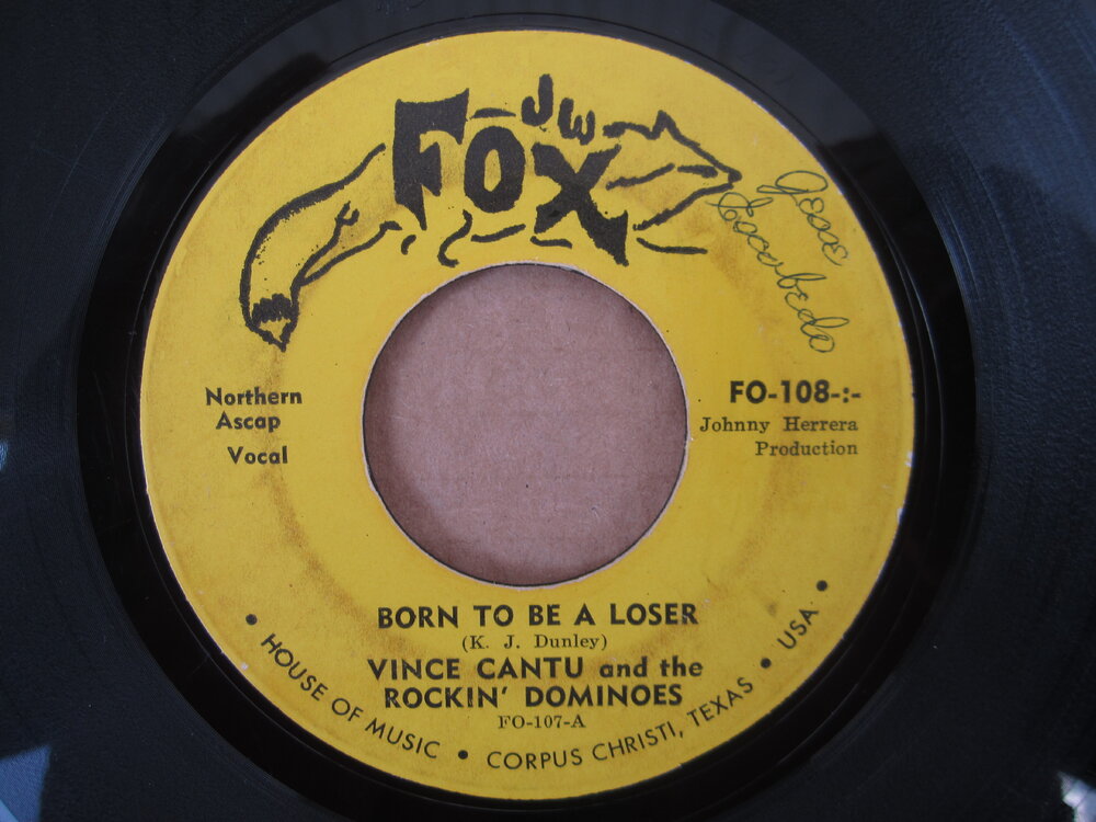 Vince Cantu and the Rockin' Dominoes - born to be a loser J.W. FOX.JPG