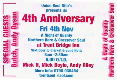 union soul night - tbi - 4th anniversary