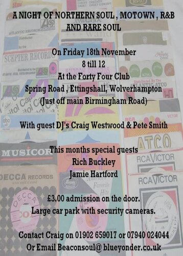 the forty four club wolverhampton fri 18th nov