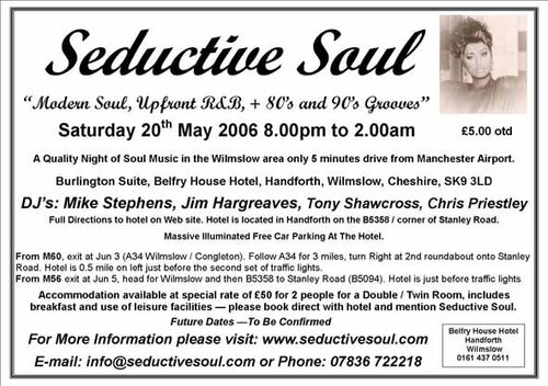 seductive soul 20th may 2006 machester