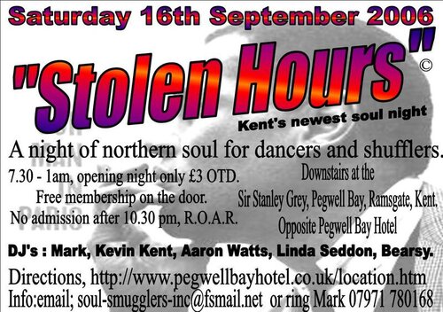 stolen hours" kent's newest soul night