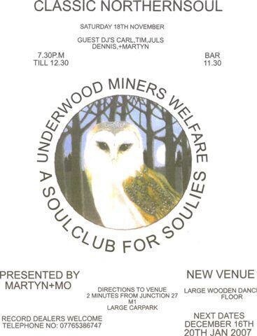 underwood miners welfare this sat