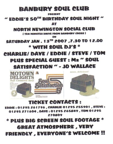 eddie's 50th birhday soul night @ banbury soul club