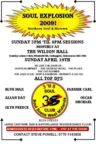 northern soul explosion 2009! 3 pm - 8 pm