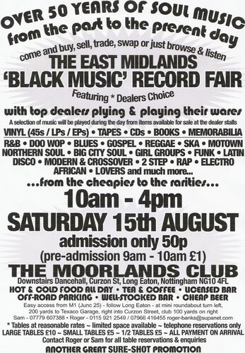 east midlands black music record fair