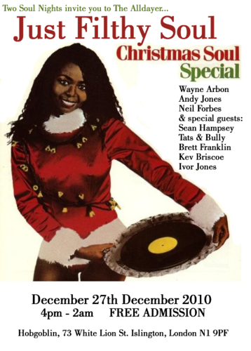 just filthy soul 27th december free admission