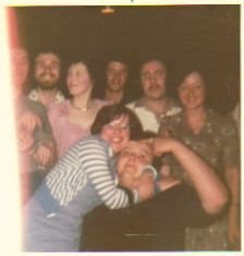 colin, mick,lesley, dont know, me(pete dillon),linda kelly, front judy eastwood, bub