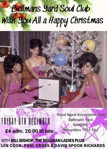 BELLMANS YARD SOUL CLUB , Newport - FRI 6th DECEMBER