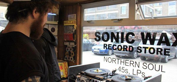 Sonic Wax Record Store And Kitchen Open Now 8 -8 Every Day Brick Lane magazine cover