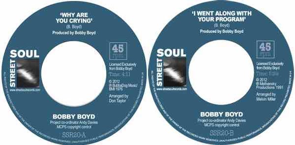 Bobby Boyd 45! Out Today On Streetsoul Records. photo