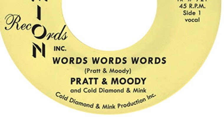 Pratt & Moody - Word Word Words - Timmion  Records - Out now magazine cover