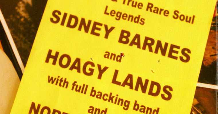 Sidney Barnes + Hoagy Lands live at the 100 07 Jun 01 magazine cover