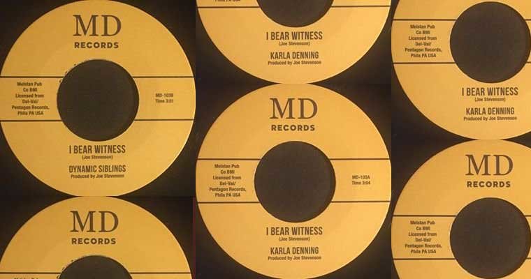 New MD Records 45  Release - Karla Denning & Dynamic Siblings magazine cover