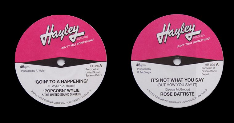 Hayley Records - New 45s featuring Popcorn Wylie, Gwen Owens & Rose Battiste magazine cover