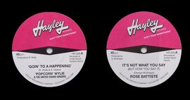 Hayley Records - New 45s featuring Popcorn Wylie, Gwen Owens & Rose Battiste thumb