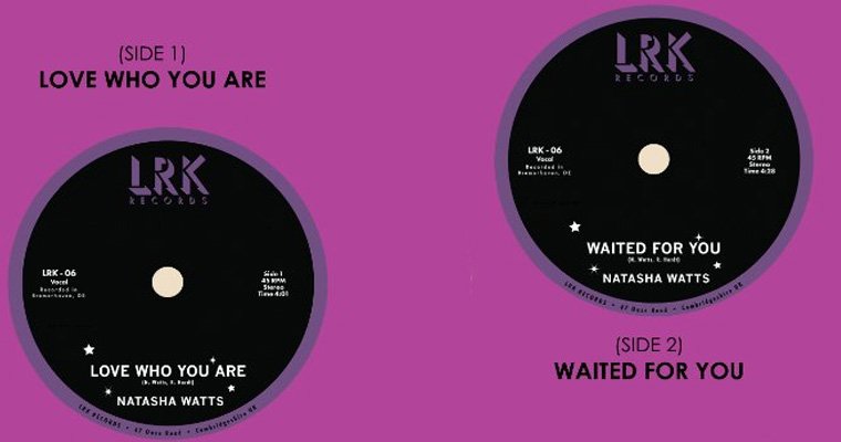 New Modern Soul 45 - Natasha Watts - Love who you are / Waited for you - LRK Records magazine cover