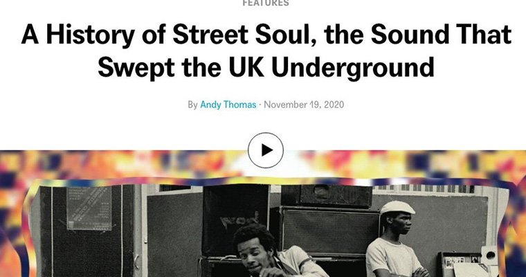 Bandcamp - A History of Street Soul, the Sound That Swept the UK Underground magazine cover
