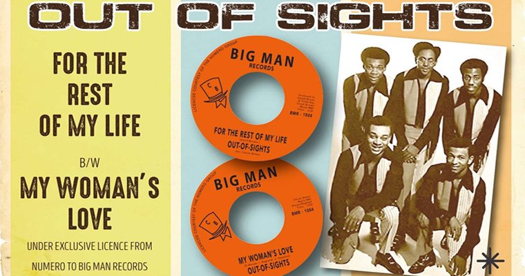 Out Of Sights - Released This Week - Big Man Records BMR 1004 magazine cover