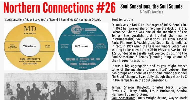 Northern Soul Connections #26 - Soul Sensations, The Soul Sounds and Devil Worshop magazine cover