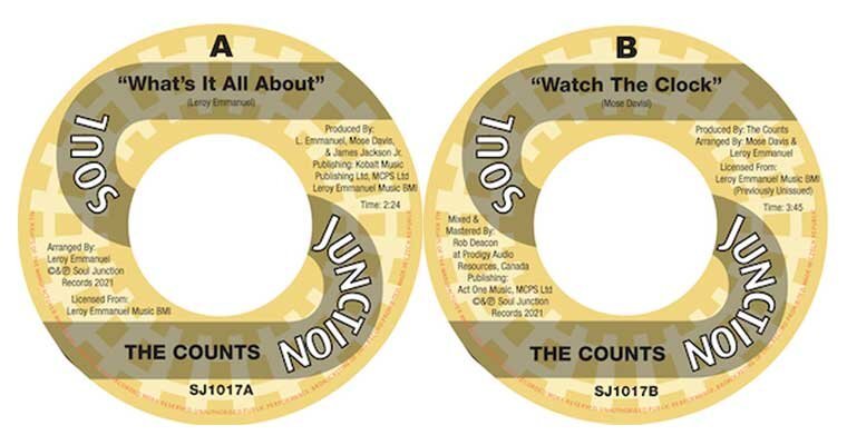The Counts 'What's It All About b/w Watch The Clock' New Soul Junction Release magazine cover