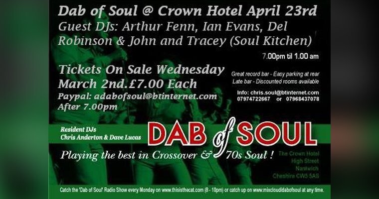 Dab of Soul (April 23rd Event) Ticket Sales Available From 2nd March. magazine cover