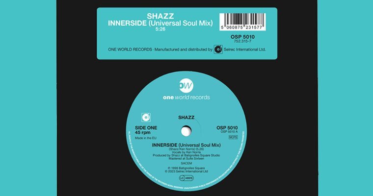 Pre-order: New 45 - Shazz - Innerside - One World Records magazine cover