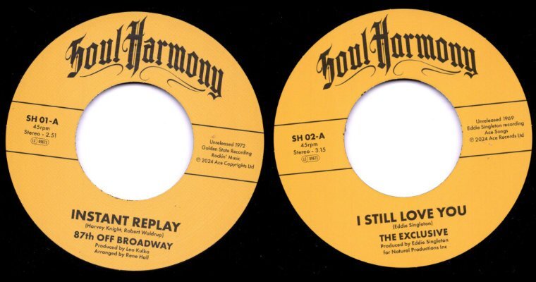 New Ace/Kent Imprint - Soul Harmony - 2 x NEW 45s - Out Now magazine cover