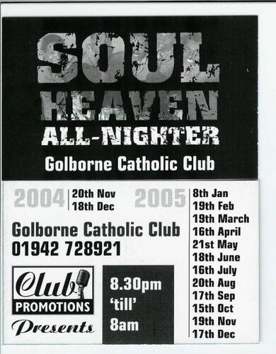 soul heaven all-niter golborne 18 dec