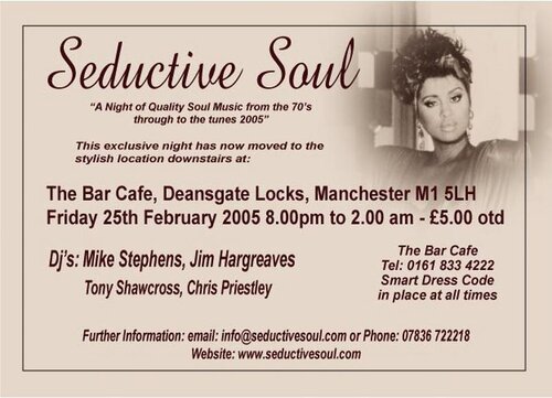 seductive soul - manchester 25th february 2005