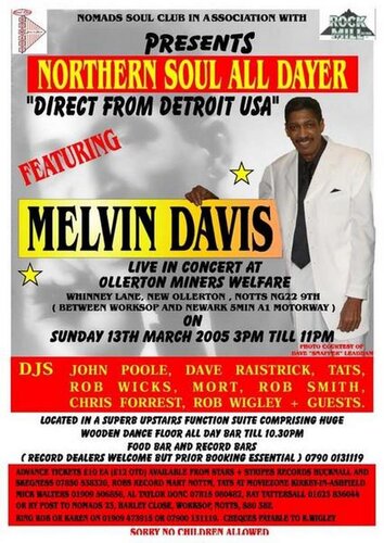 melvin davis nomads soul - ollerton notts sun 13 march