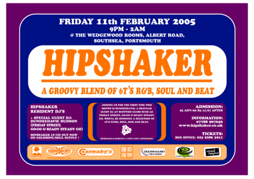 hipshaker - portsmouth - friday 11th february