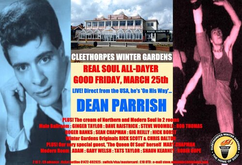 cleethorpes winter gardens all dayer! dean parrish live&