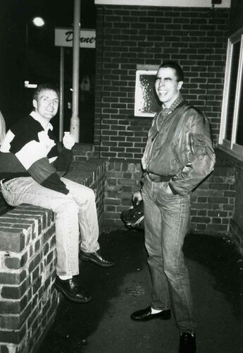 marc forest@buzzard all the way from berlin on a vespa!1989