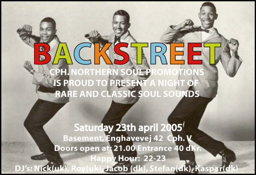 23rd. april - backstreet soul cph