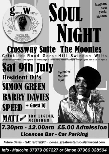 great western soul club - soul night, swindon