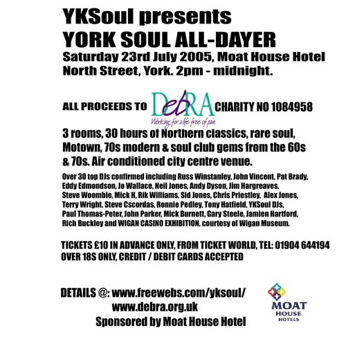 york charity all-dayer - update