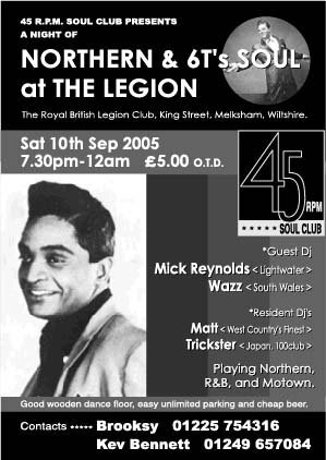 melksham british legion soul nite / sep'05