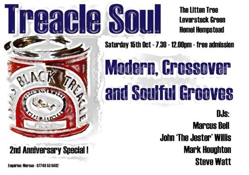 treacle soul,hemel hempstead: 2nd anniversary bash