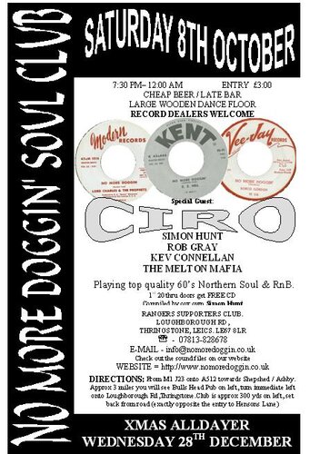 no more doggin sat 8th october - guest : ciro