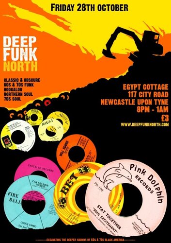 deep funk north - friday 28th october : egypt cottage, ne1